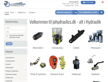 Tablet Screenshot of johydraulics.dk